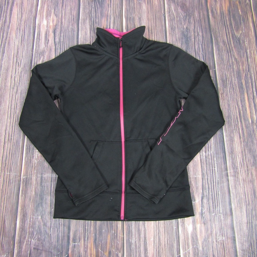 Fox Riders Co Jacket Womens Small Full Zip Fleece Lined Athletic Hoodie